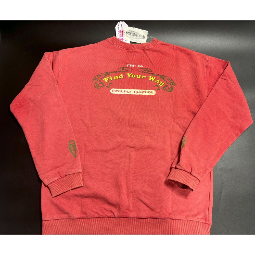 Free People x One Teaspoon Unisex Red MoBlack Crew Neck Sweatshirt Size Small - Picture 2 of 7